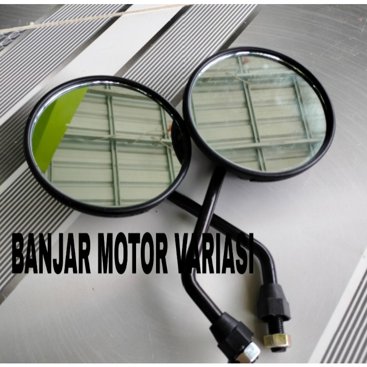 BANJAR MOTOR Spion Fazzio Spion classic klasik spion Bulat drat yamaha bisa semua motor yamaha