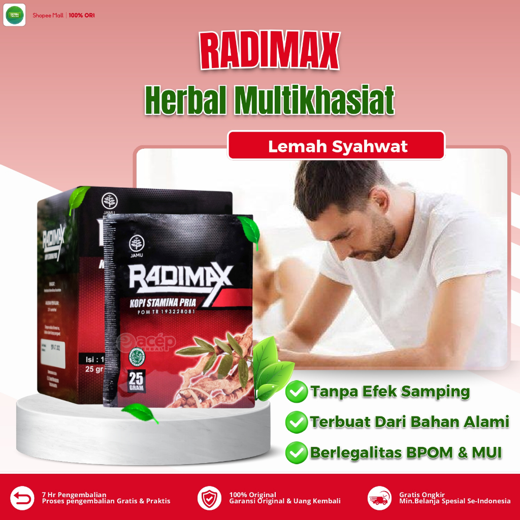 

Kopi Radimax Untuk Atasi Lemah Syahwat Durasi Bercinta Sebentar Impotensi Ejakulasi Dini