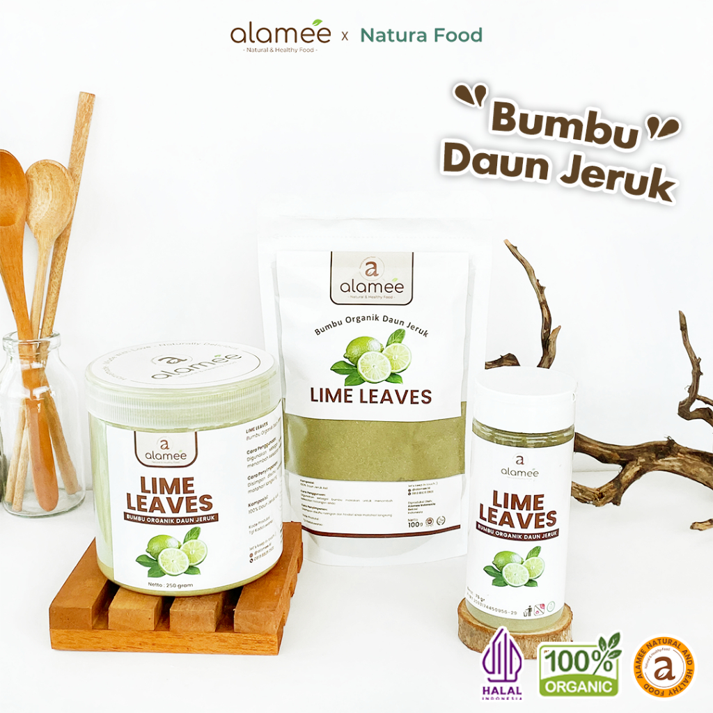 

ALAMEE Daun Jeruk Bubuk Lime Powder Bumbu Dapur Instan Organik Murni Asli Seasoning