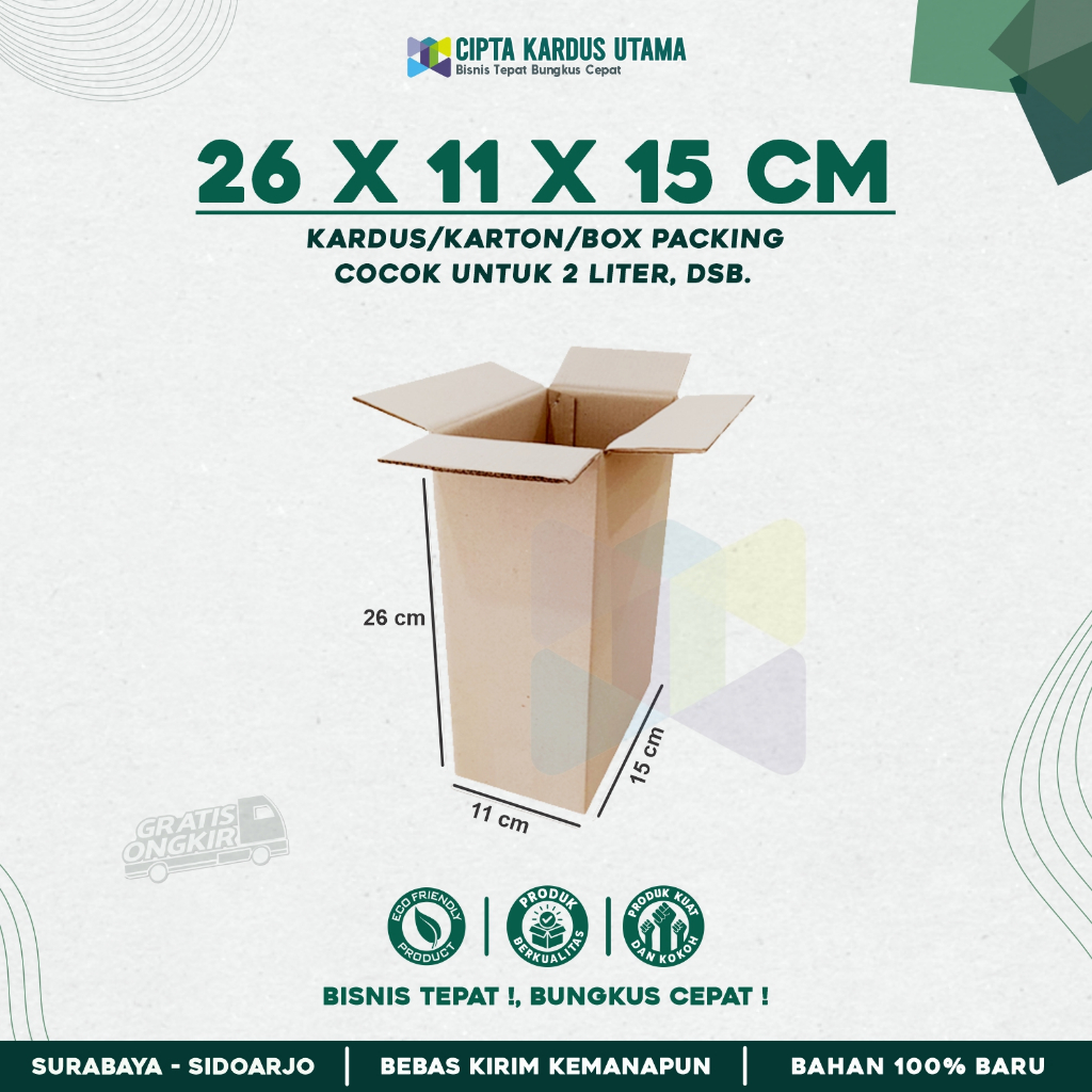 

Kardus packing 26x15x11 cm/ Karton Packing | Box Packing