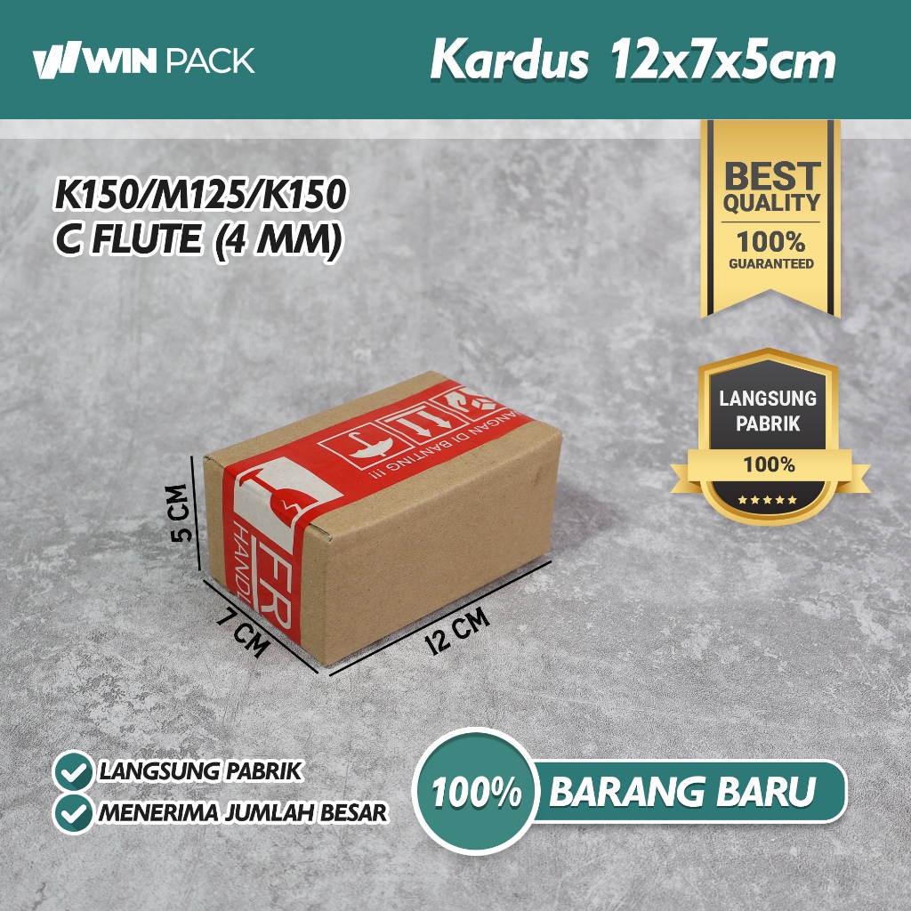 

(Isi 10 Pcs) Kardus Karton Box Packing Polos | 12x7x5 cm | Polos