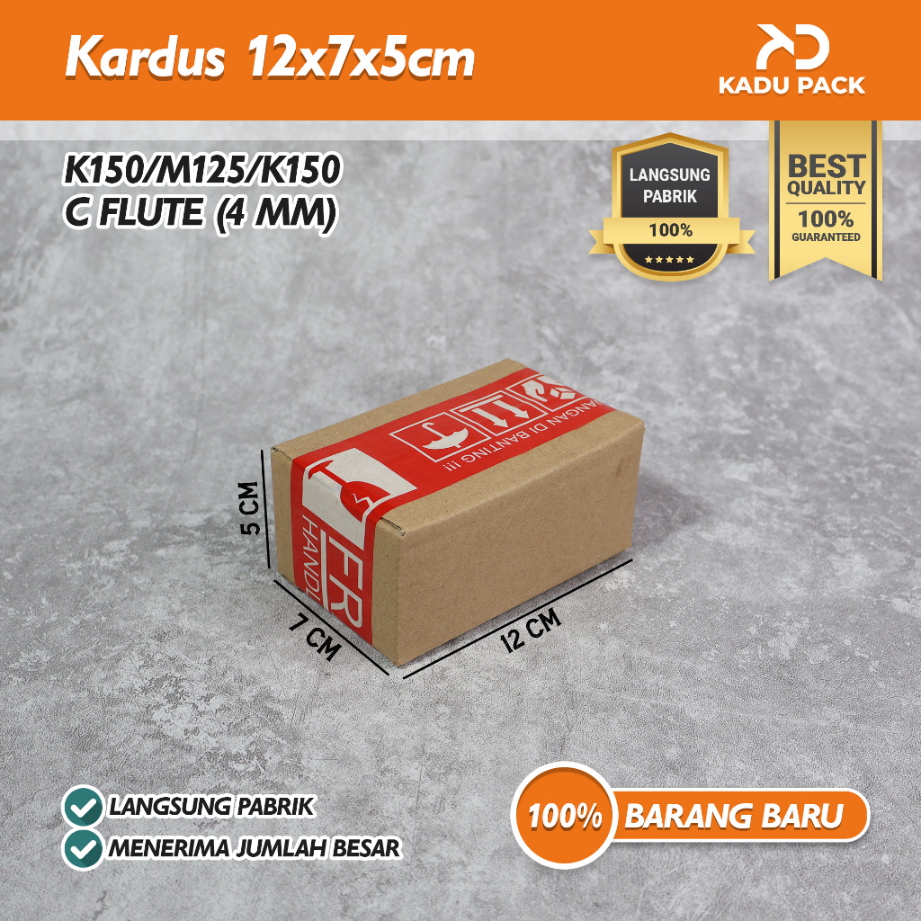 

(Isi 10 Pcs) Kardus Karton Box Packing Polos | 12x7x5 cm | Polos