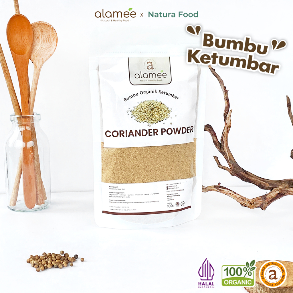 

ALAMEE Ketumbar Bubuk Coriander Powder Organik Bumbu Dapur Instan Murni Asli Seasoning 100 Gram