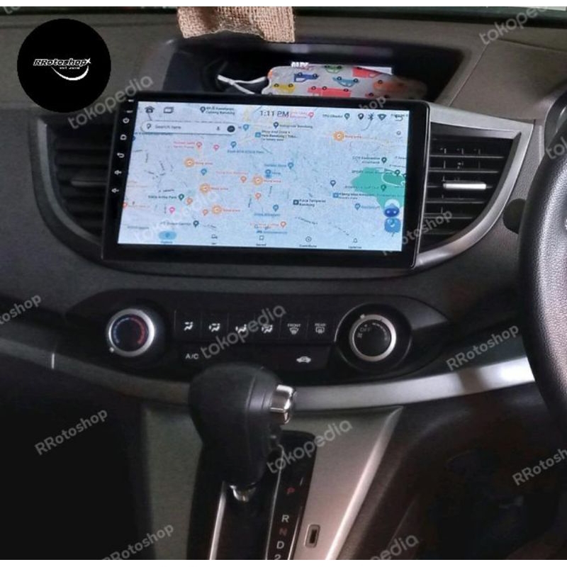 Head Unit Tape Android Mobil Honda CRV Gen 4 10 Inch Double Din