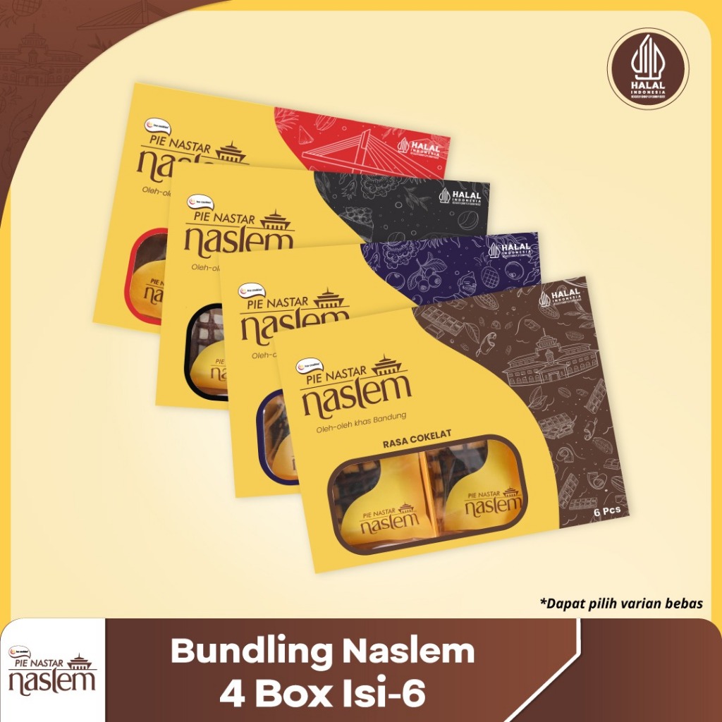 

Bundling Pie Nastar Naslem 4 Box isi 6 pcs ( RANDOM VARIAN )