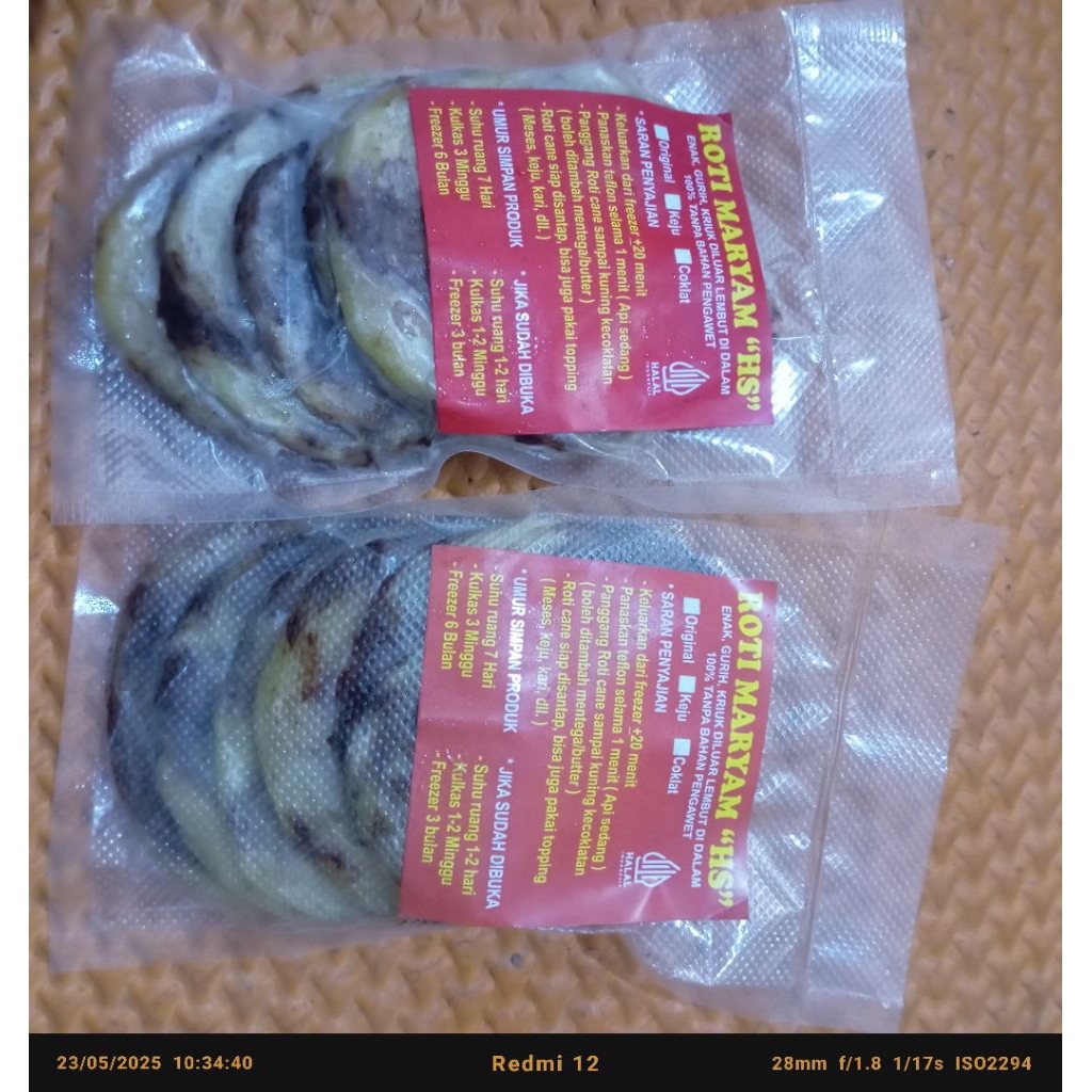 

roti Maryam coklat isi 5
