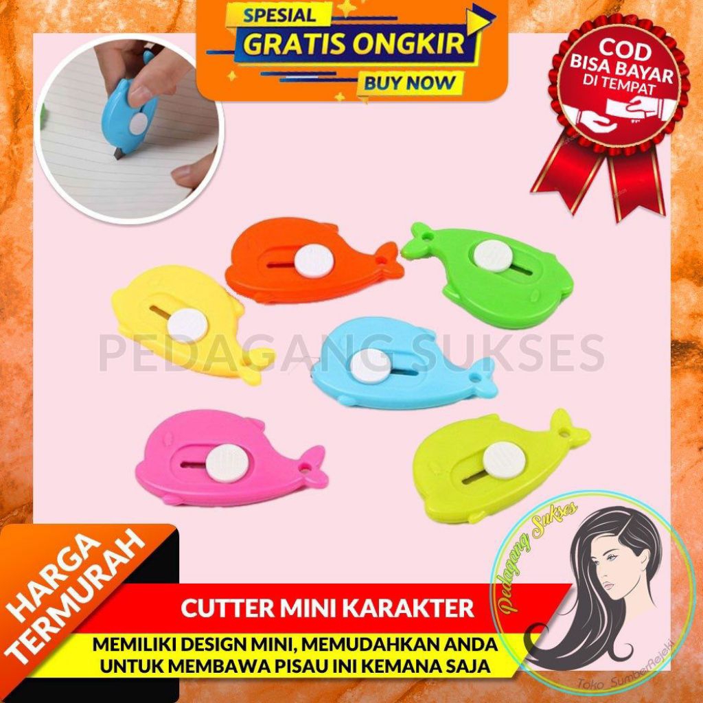 

CUTTER MINI KARAKTER PISAU POTONG KERTAS MINI