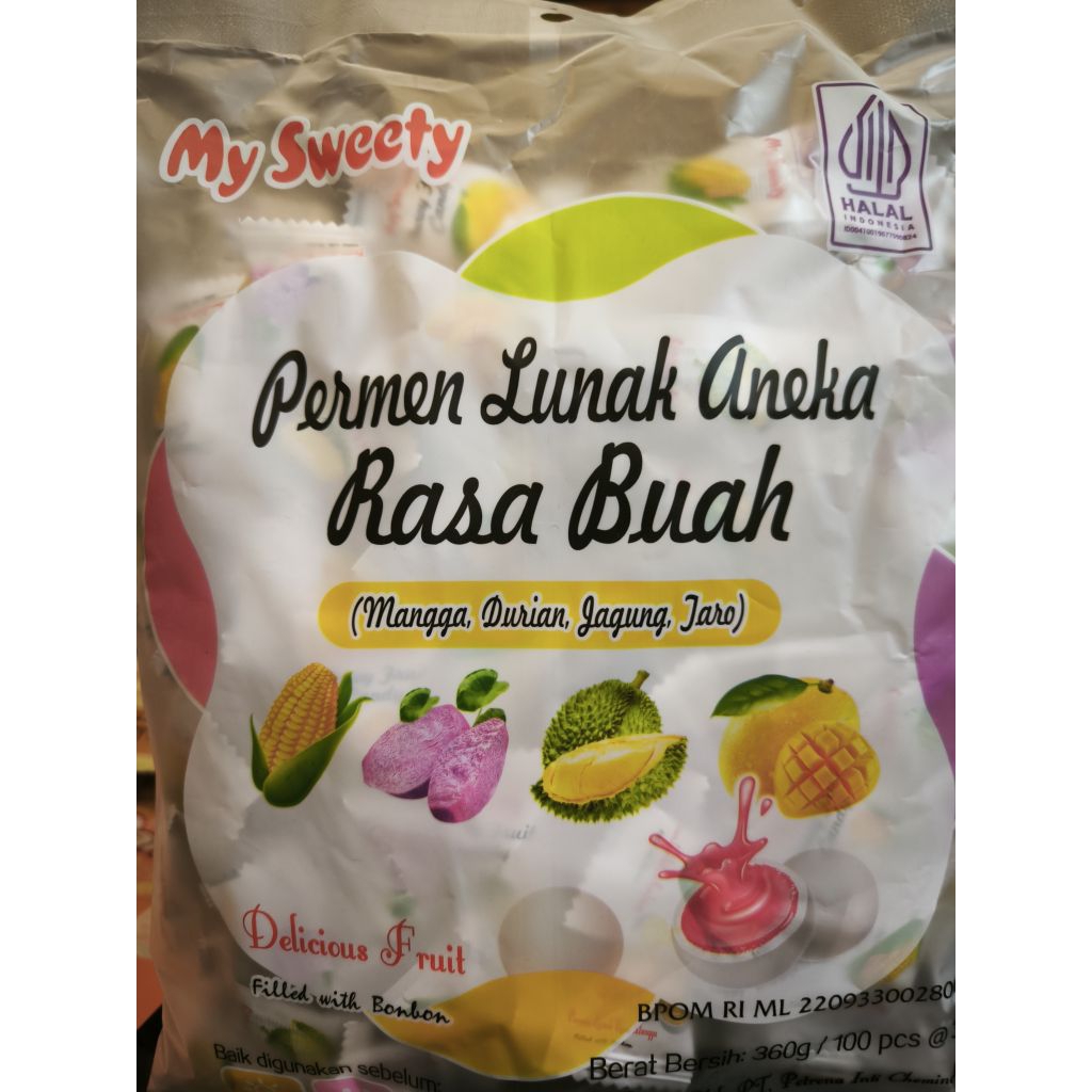 

MY SWEETY PERMEN LUNAK ANEKA RASA BUAH 360 GRAM
