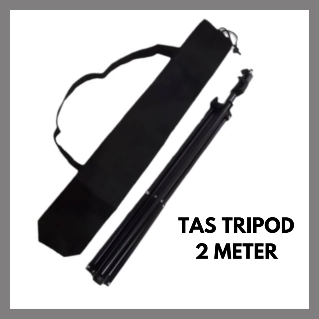Tas Tempat Wadah Stand Tripod Tongsis Panjang Max 2 Meter Waterproof Kuat Water Resistant Hitam