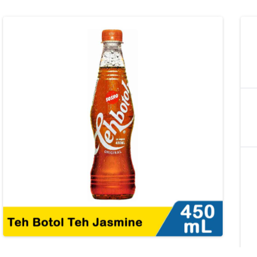 

sosro teh botol jasmine tea 450ml