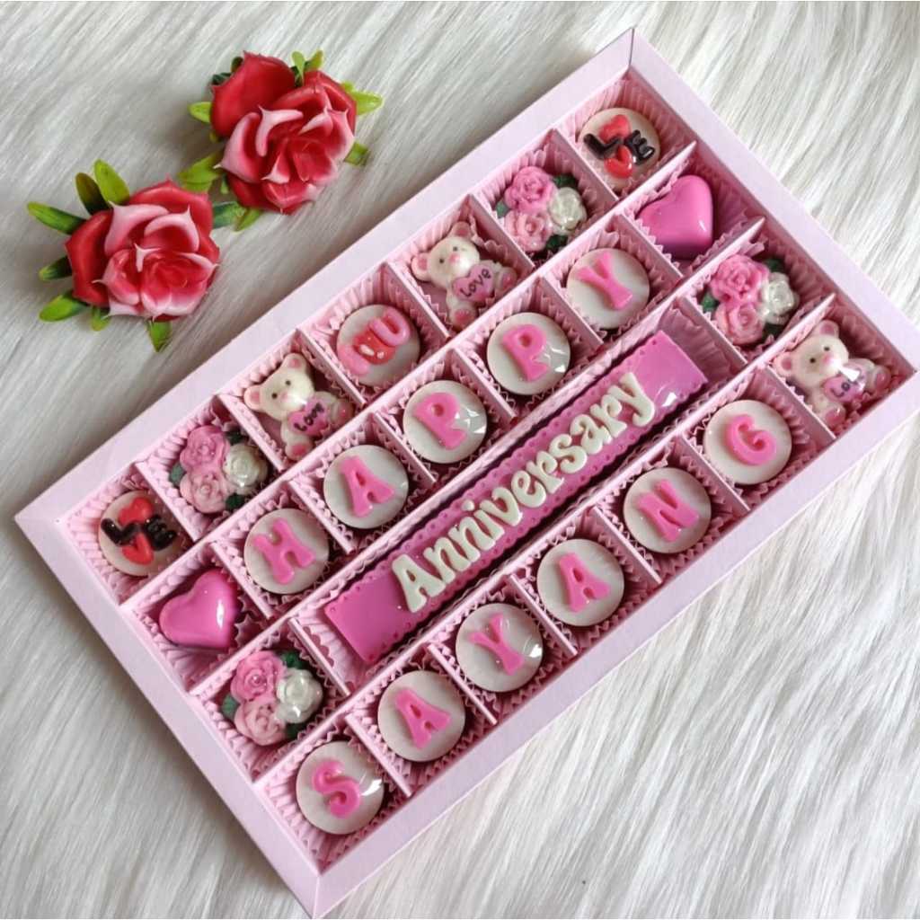 

.chocolate gift S28B coklat ucapan hadiah pertunangan pernikahan ulangtahun anniversary (SCP)