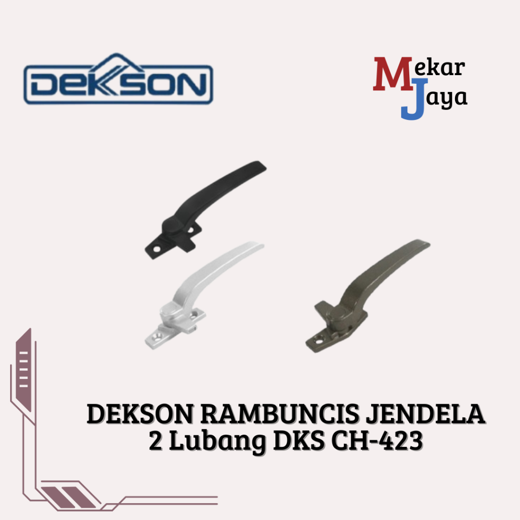 DEKSON RAMBUNCIS DUA LUBANG/ RAMBUNCIS DEKSON CH 423/ RAMBUNCIS JENDELA DEKSON/ Rambuncis Handle Jen