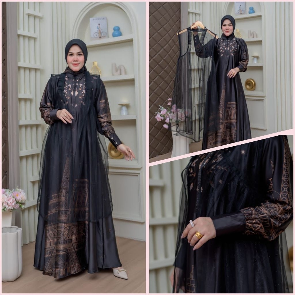 AGNIA dress set hijab by Raina fashion