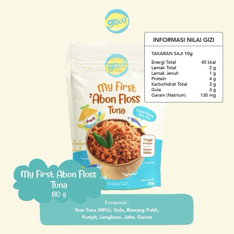 

GROUU Abon MPASI bayi Abon ayam - Abon sapi - Abon tuna