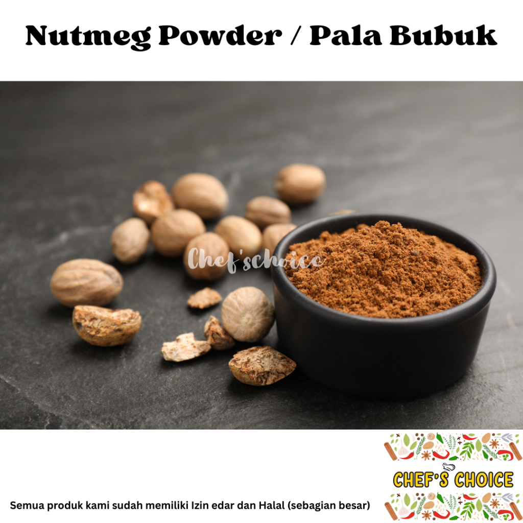 

Nutmeg Powder Pure / Pala Bubuk Murni 100 gr