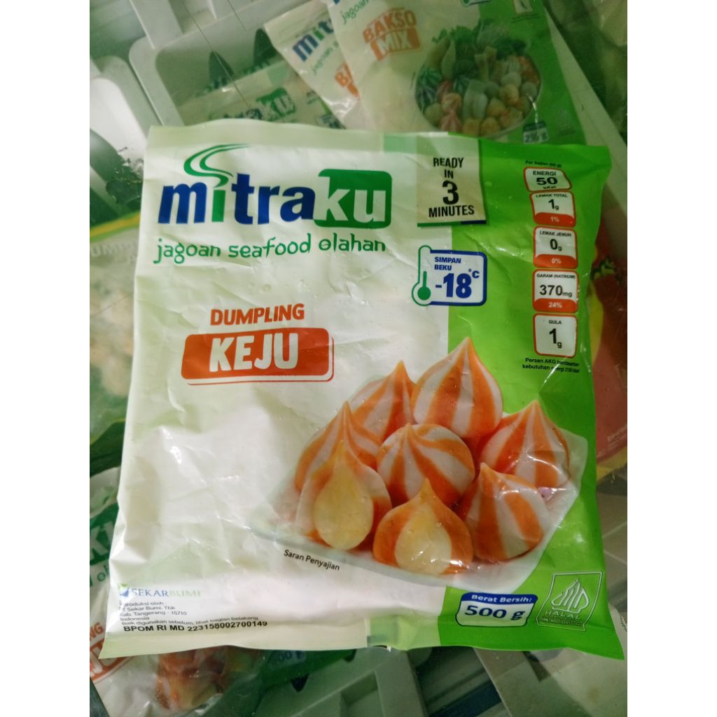 

Dumpling Keju Mitraku Kemasan 500 gram