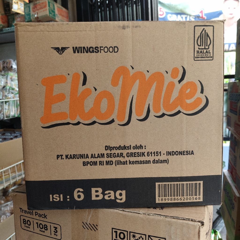 

Eko mie 1 karton isi 6 bag @500 gr