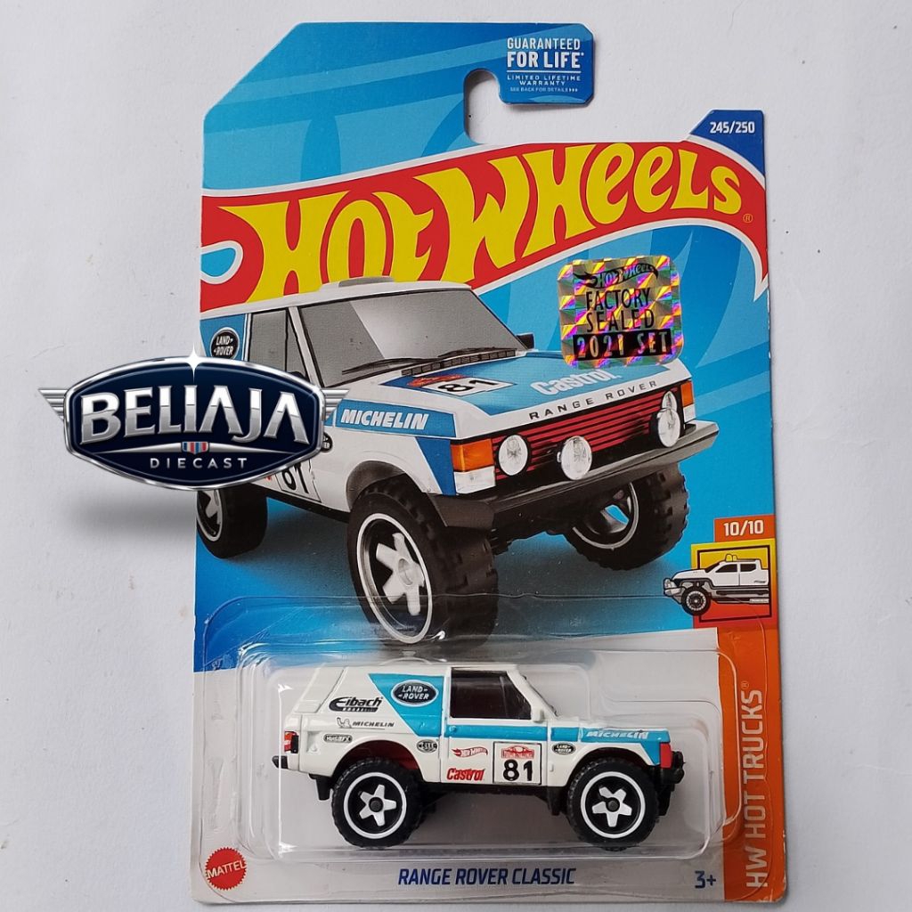 HOT WHEELS RANGE ROVER CLASSIC WHITE RECOLOR