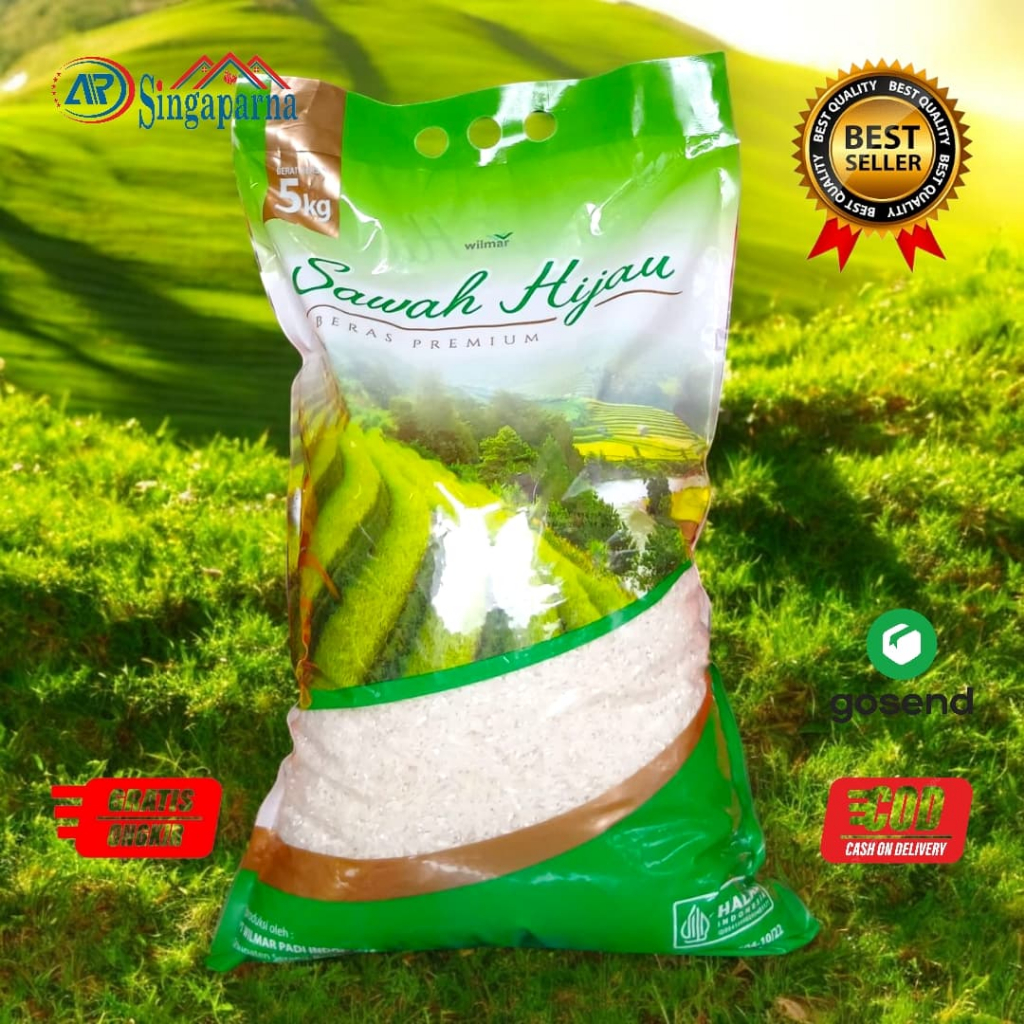 

Beras Sawah Hijau Kemasan 5 Kg Putih Pulen Bersih
