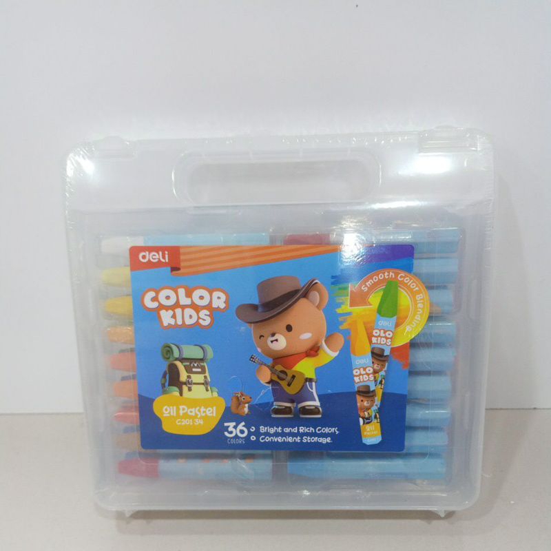 

Deli Color Kids Krayon Oil Pastel Isi 36 Warna