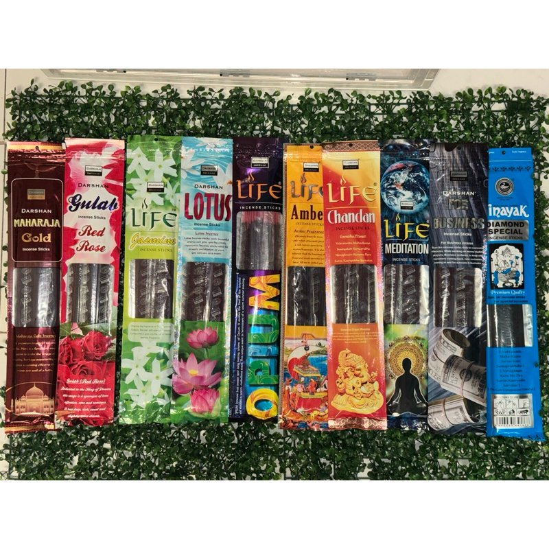 Dupa Hio India Life Darshan Red Bathi Panjang isi 50 batang | Dupa Hio Life Maharaja, Jasmine isi 50