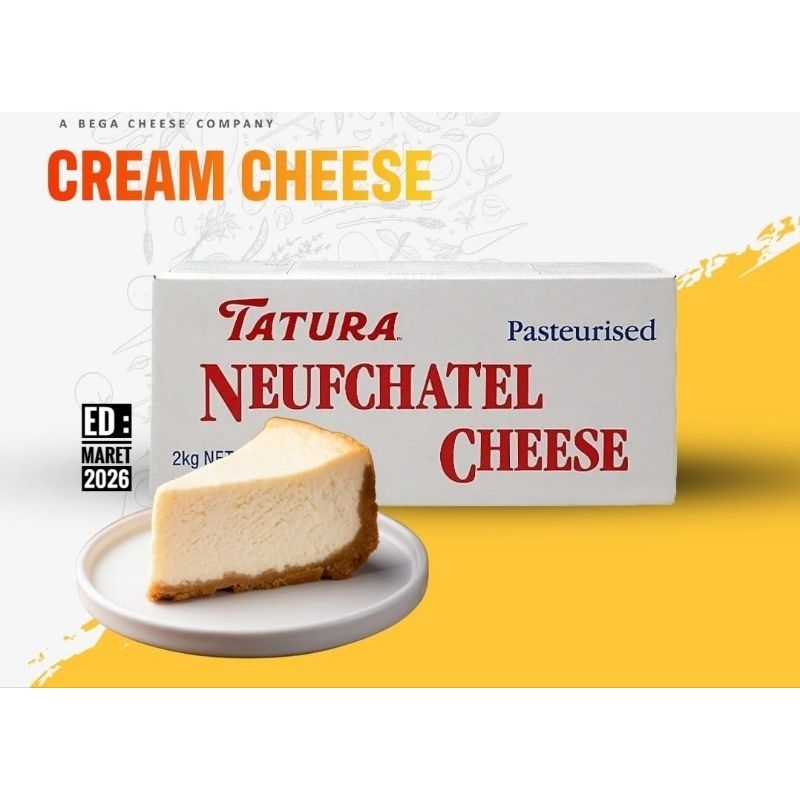 

Tatura Neufchatel Cream Cheese 250gr Krim Keju Halal Made Australia