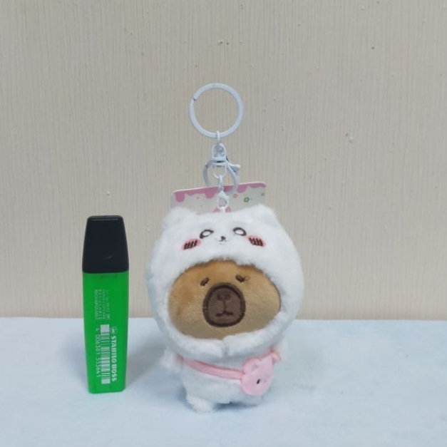 Boneka Gantungan Kunci Capibara/Assesoris Tas Sekolah/Gantungan Animal/Gantungan Anak Lucu/