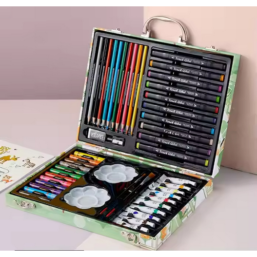 

Alat Mewarnai Set – Crayon Set Lengkap & Cait Air Paint Krayon set lengkap dengan kuas alat mewarna dan gambar