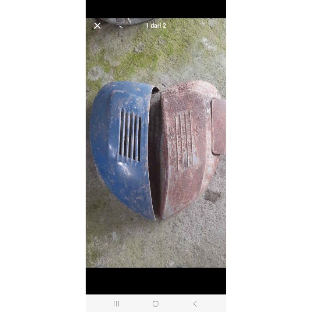 Tepong vespa Super original belum kena las