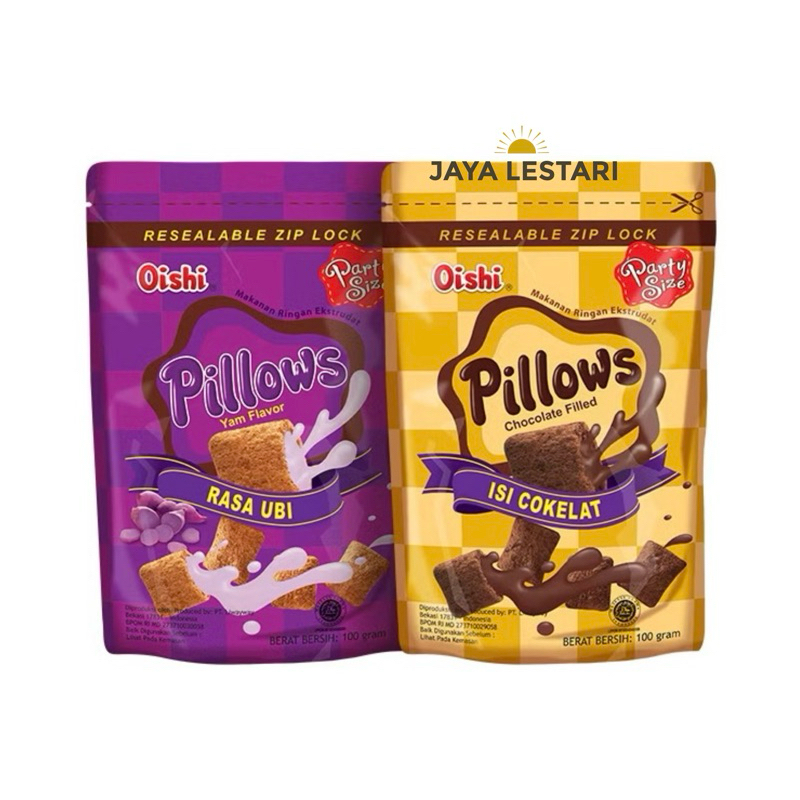 

(Pouch) Oishi Pillows Pouch (100g) (2 Varian Rasa)
