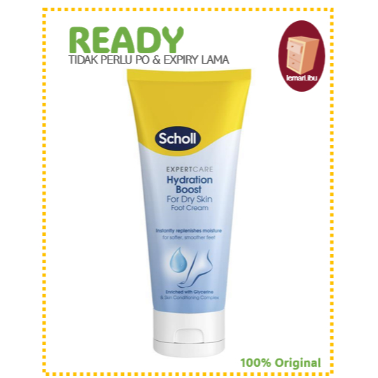 Scholl ExpertCare Hydration Boost Foot Cream 75ml / Lotion Kaki -  100% ORIGINAL