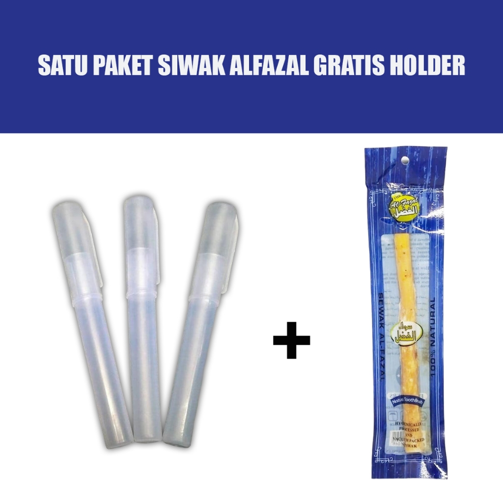 COD - Siwak Miswak Al Fazal Gratis Holder Sunnah Kering  Untuk Menjaga Kesehatan Gigi