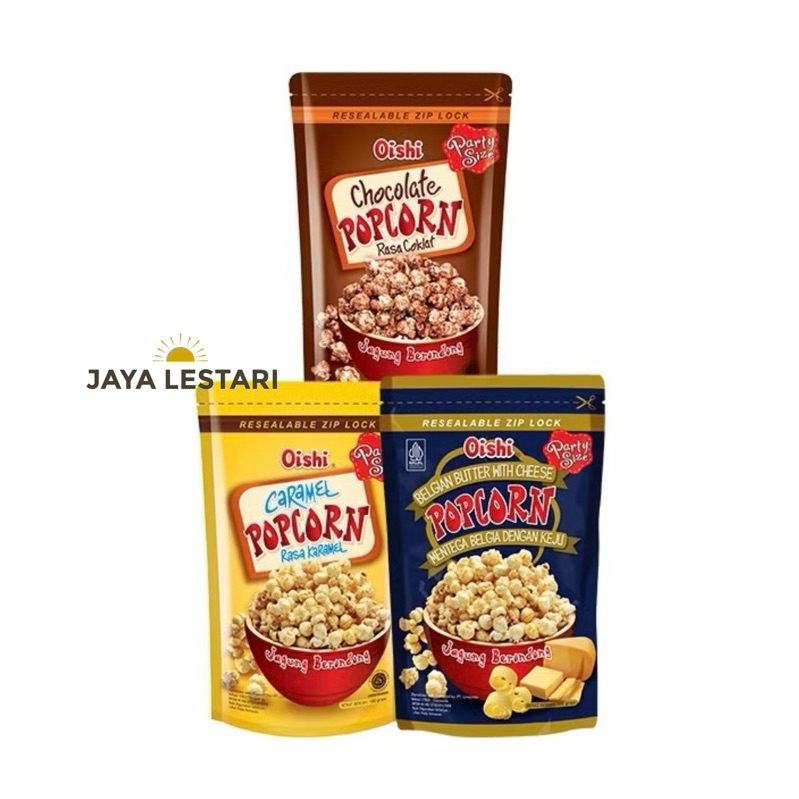 

(Pouch) Oishi Popcorn Pouch (100g) (3 Varian Rasa)