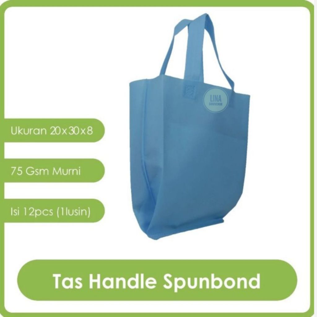 

LINA SOUVENIR Tas spunbond goodie bag 20x30x10cm tas kain spunbond,tas belanja,tas souvernir,tas promosi,tas ultah,tas hajatan,tas sablon