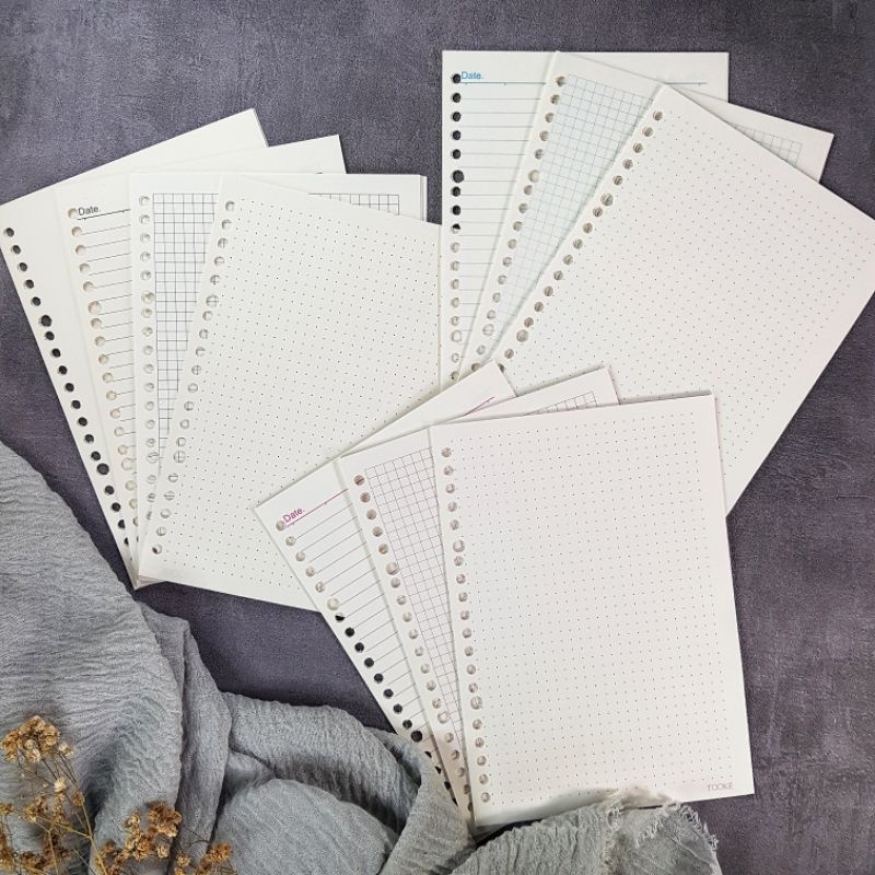 

KERTAS BINDER LOOSE LEAF A5 / Loose Leaf A5 20 Holes by TOOKE