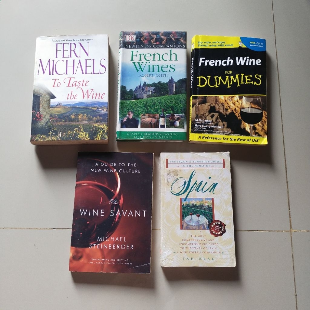 Buku Wine : French Wine, French Wine for Dummies, To Taste the Wini,.... Deskripsi