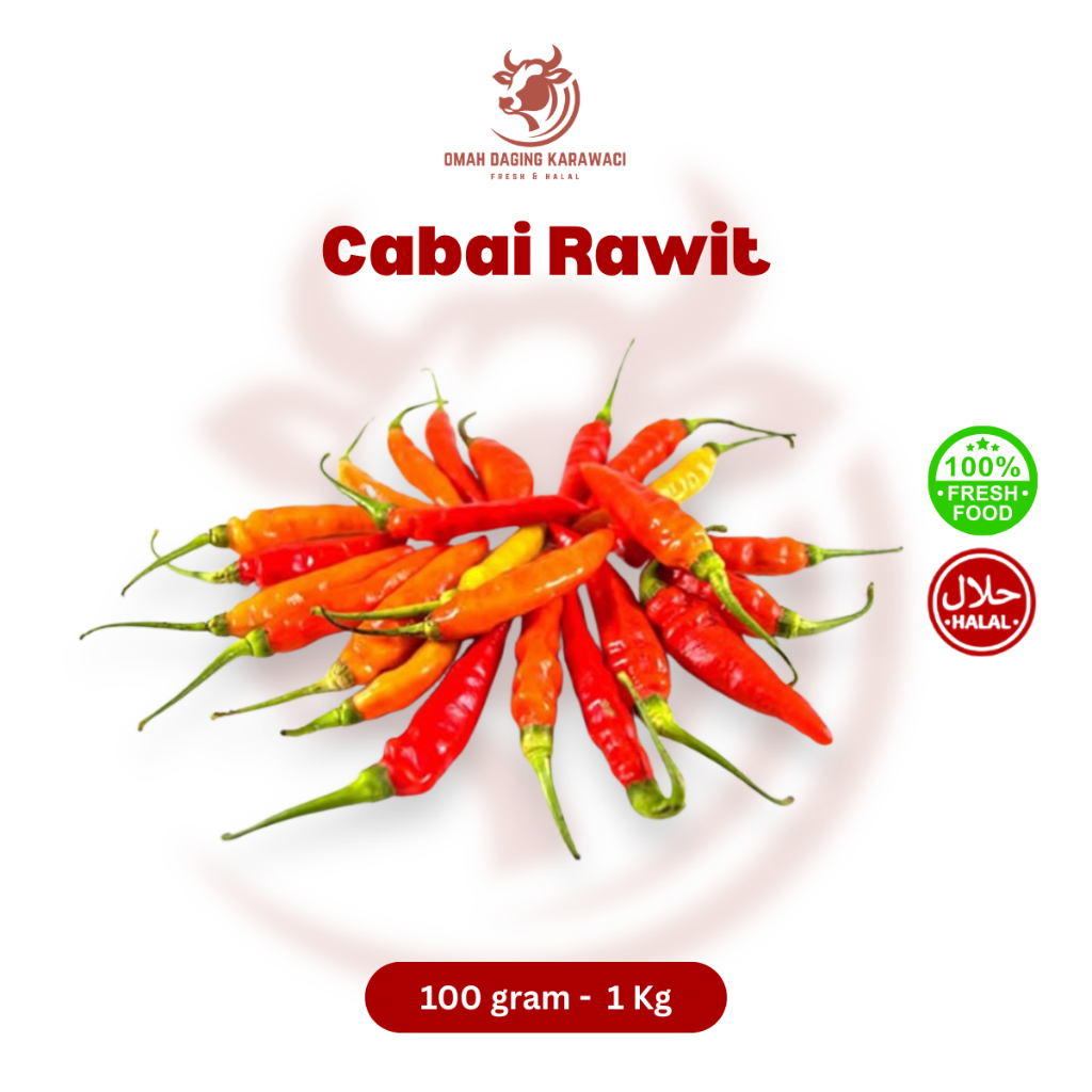 

Cabe / Cabai Rawit Merah 100gr 250gr 500gr 1kg Harga Grosir Tangerang