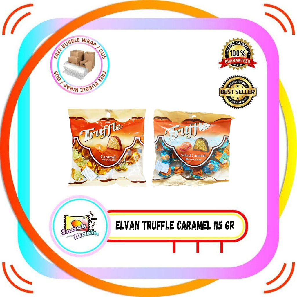 

Elvan Coklat Truffle Chocolate Caramel ~ 115 gr Cokelat Krispi Karamel