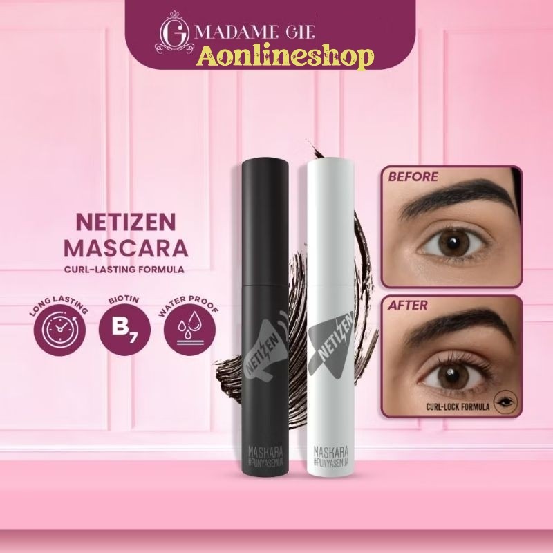 KG Madame Gie Maskara +62  Mascara Black (Hitam) / Clear (Bening) ( BPOM ) MadameGie