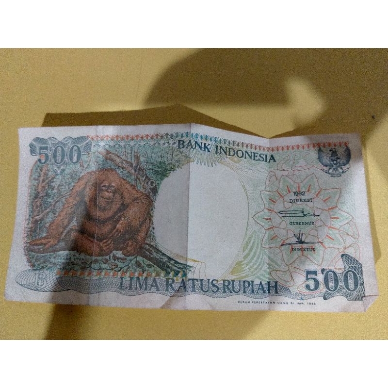 UANG TAHUN 1992 CAP ORANG UTAN