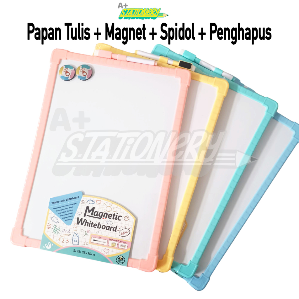 

[A+] Papan Tulis Polos | White Board Polos 2 SISI