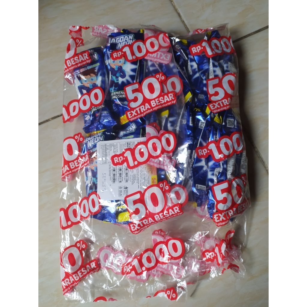 

Jagoan Neon, permen lolipop 1rcg isi 10