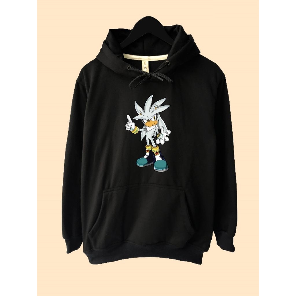 Jaket Hoodie Sonic Silver Sonic The Hedgehog