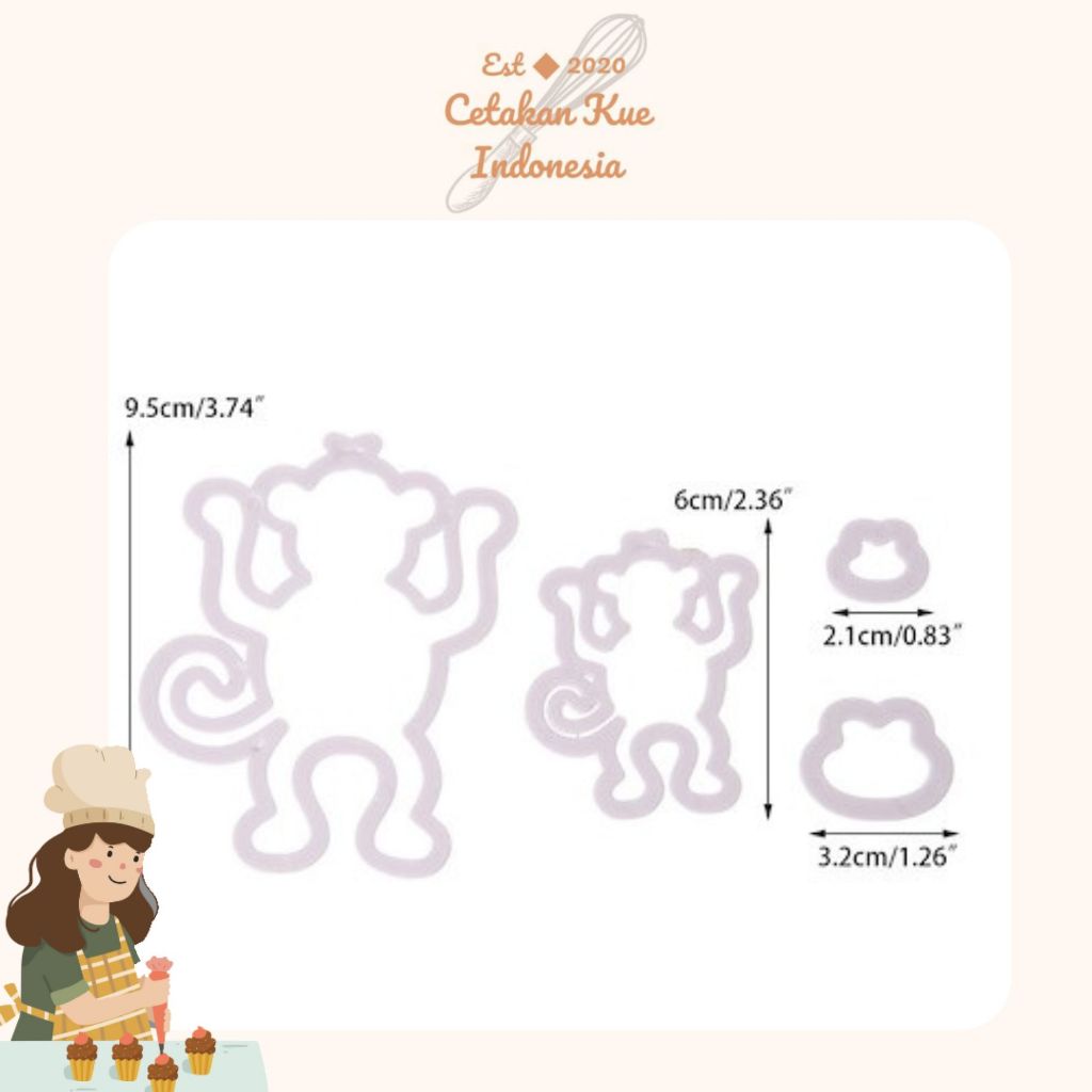 

{CKI} Cutter Stamp Monyet