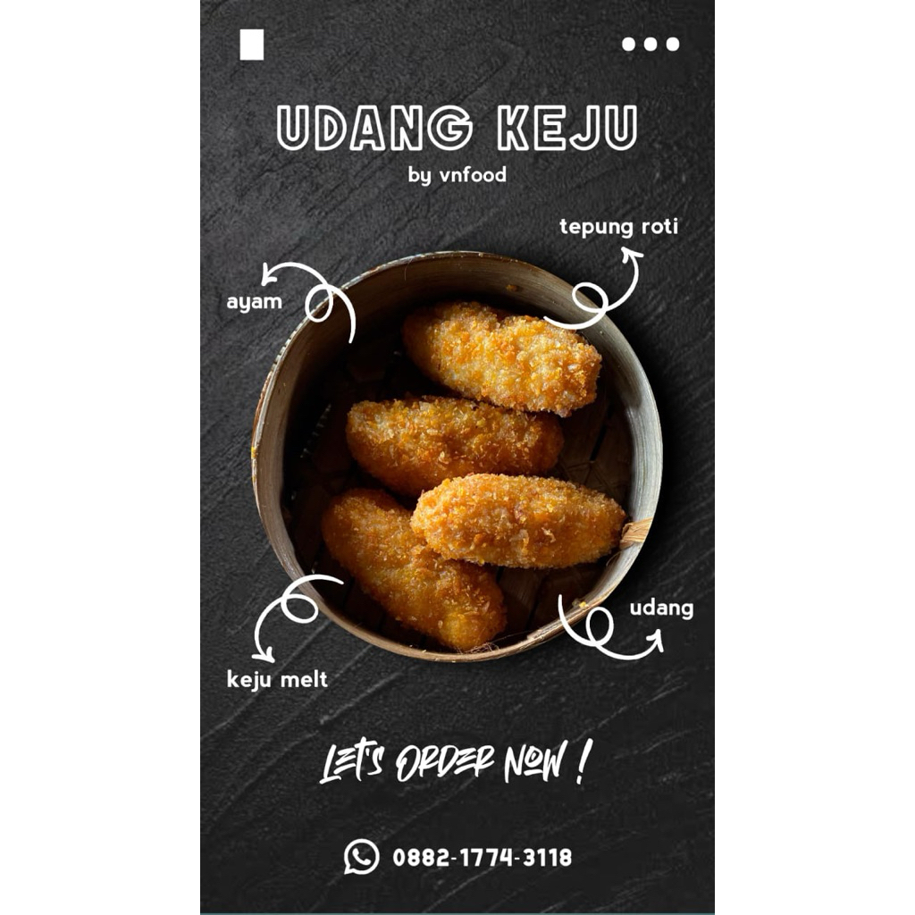 Udang keju frozen|Dimsum udang keju|Udang keju premium ala gacoan