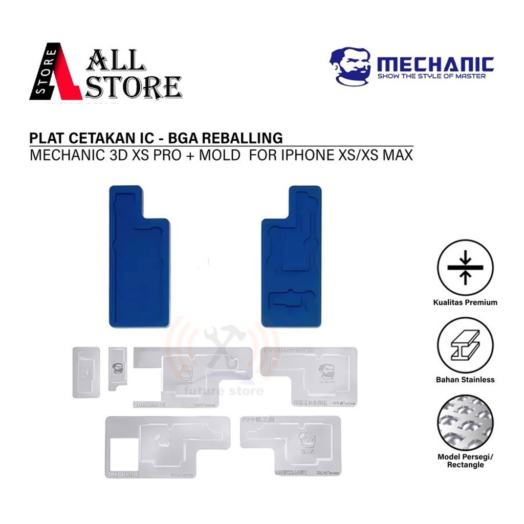 MECHANIC 3D-XS PRO + MOLD CETAKAN IC FOR IPHONE XS/XS MAX ORIGINAL