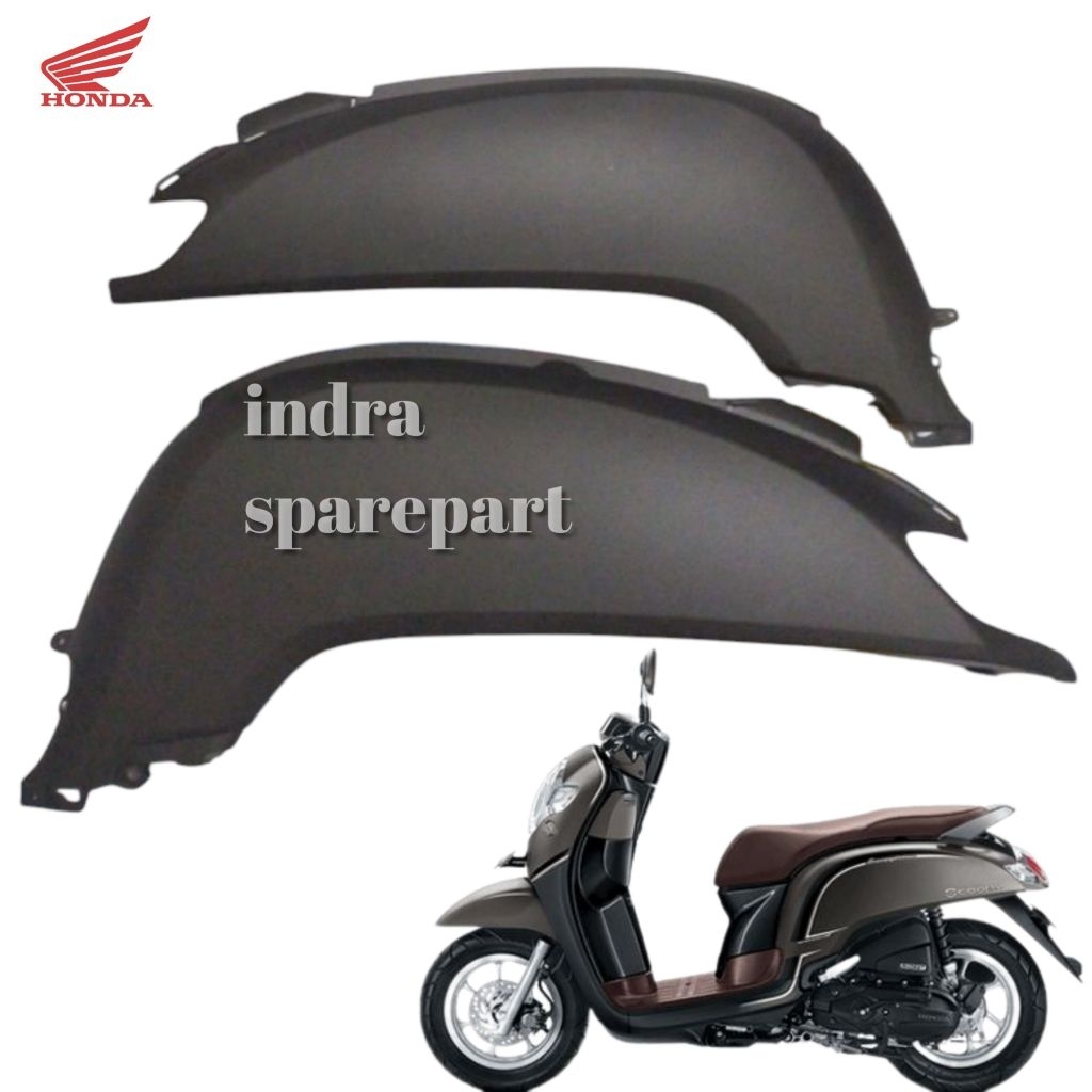 Cover Body Belakang Kanan Kiri Honda Scoopy Fi K93 Tahun 2017 2018 2019 2020 Abu Doff