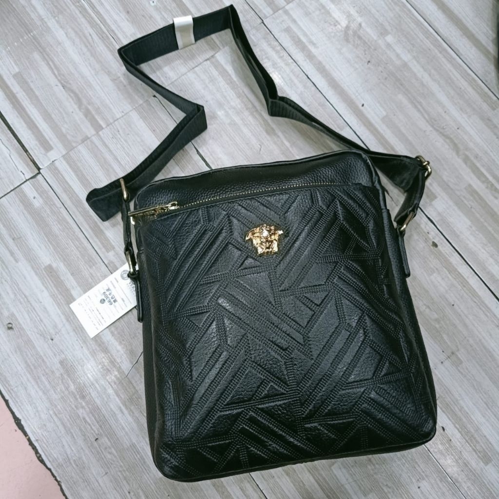 Sale tas selempang kulit crossbody bag pria kulit