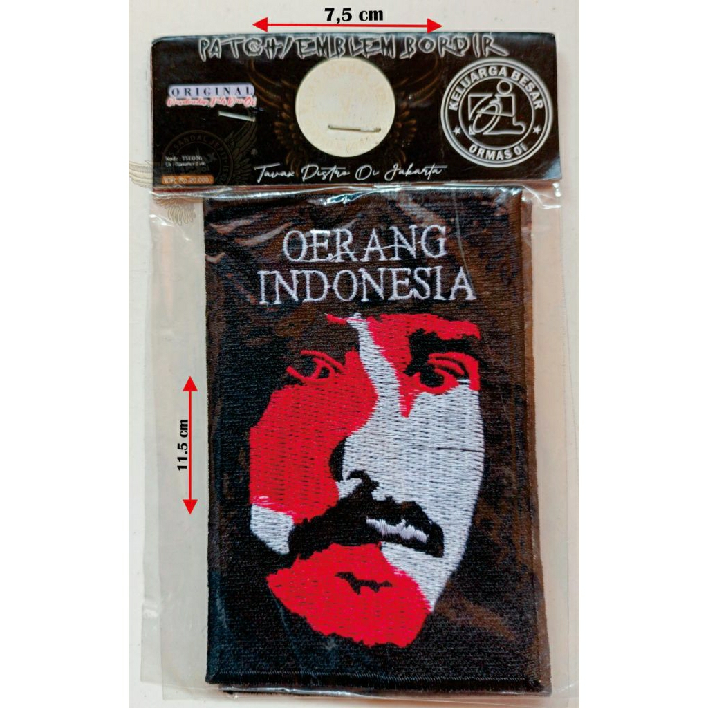 PATCH emblem bordir BONGKAR AKSESORIS IWAN FALS dan Oi "Fals01"