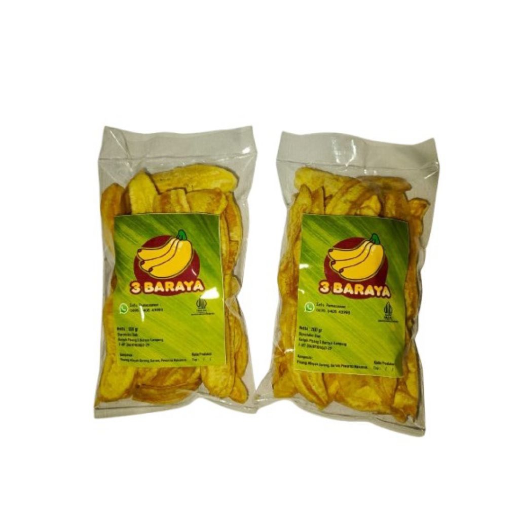 

Keripik Pisang 3 Baraya Rasa Original 200gr